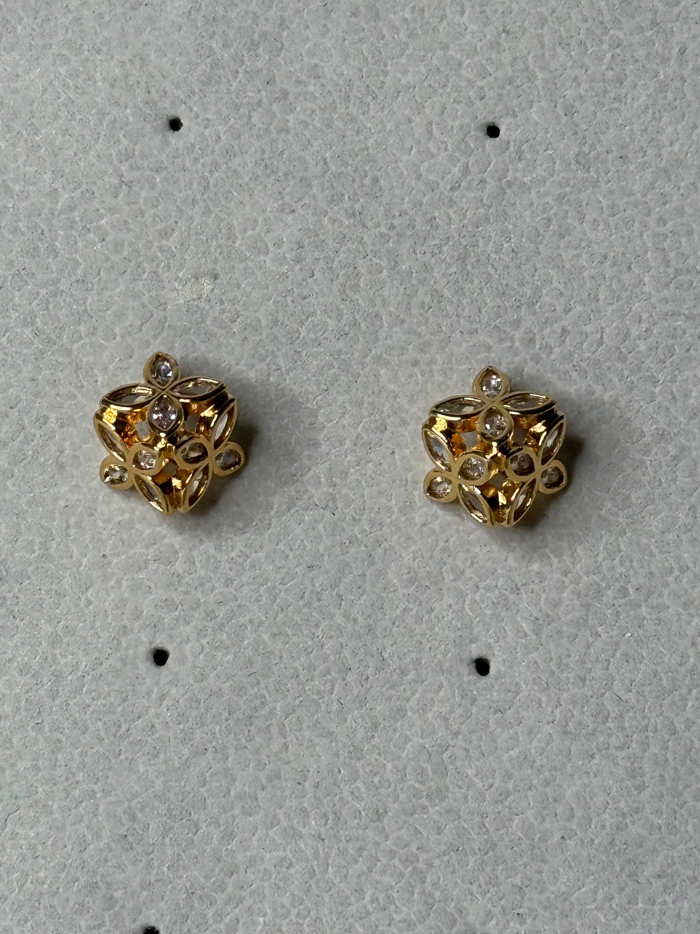 Geomatric Flower Studs