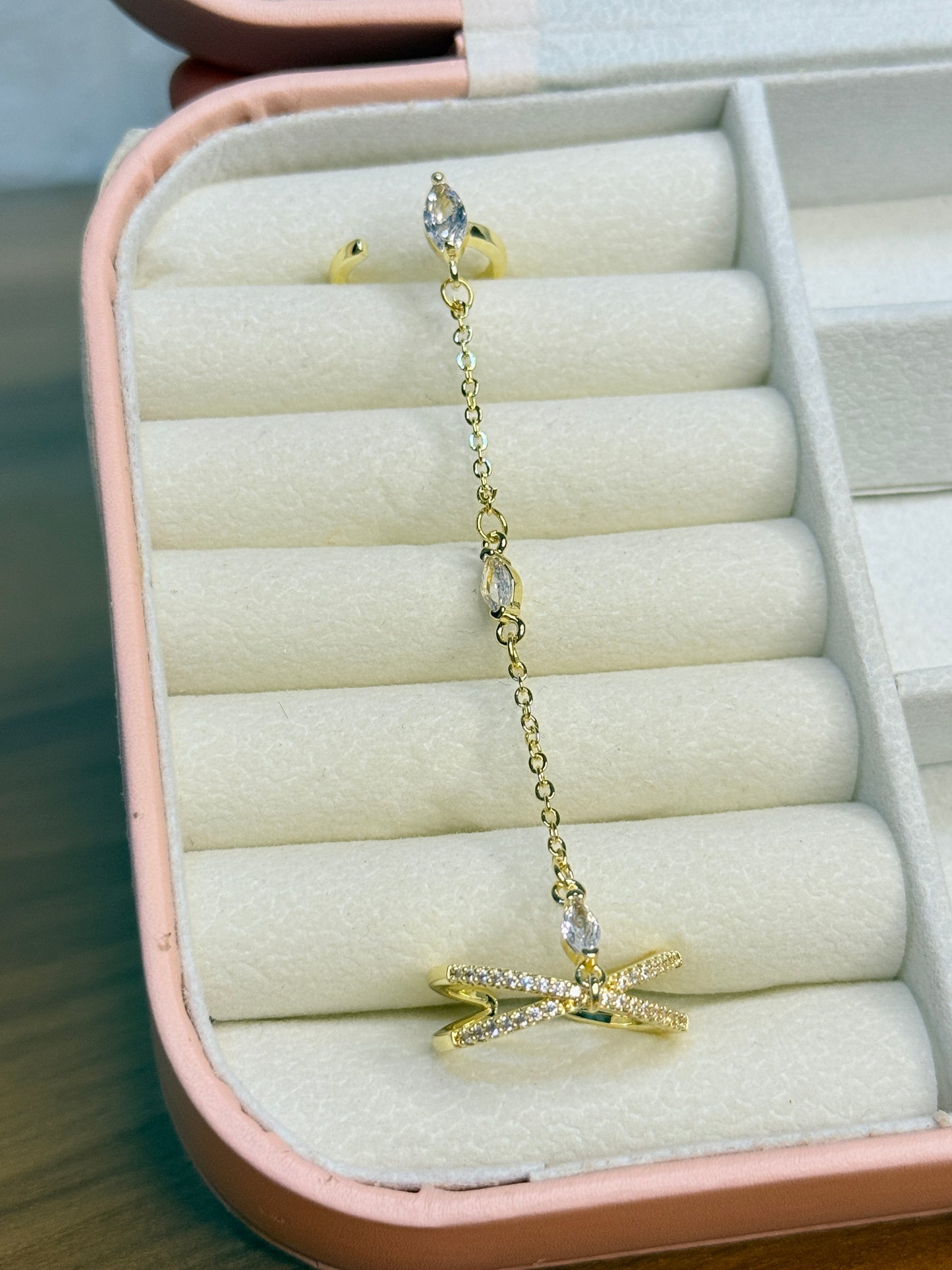 Stone Chain Ring
