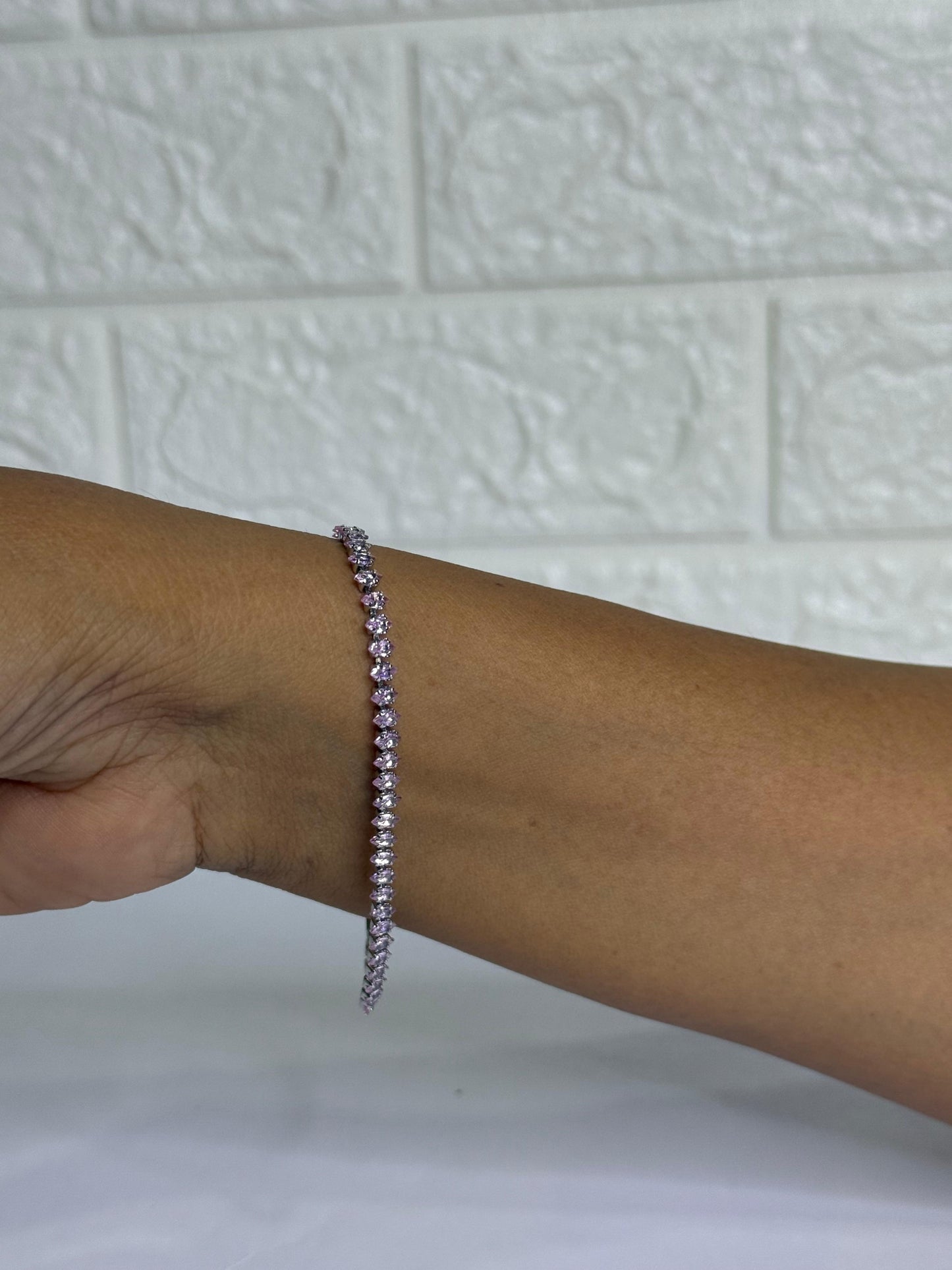 Rose Tennis Bracelet