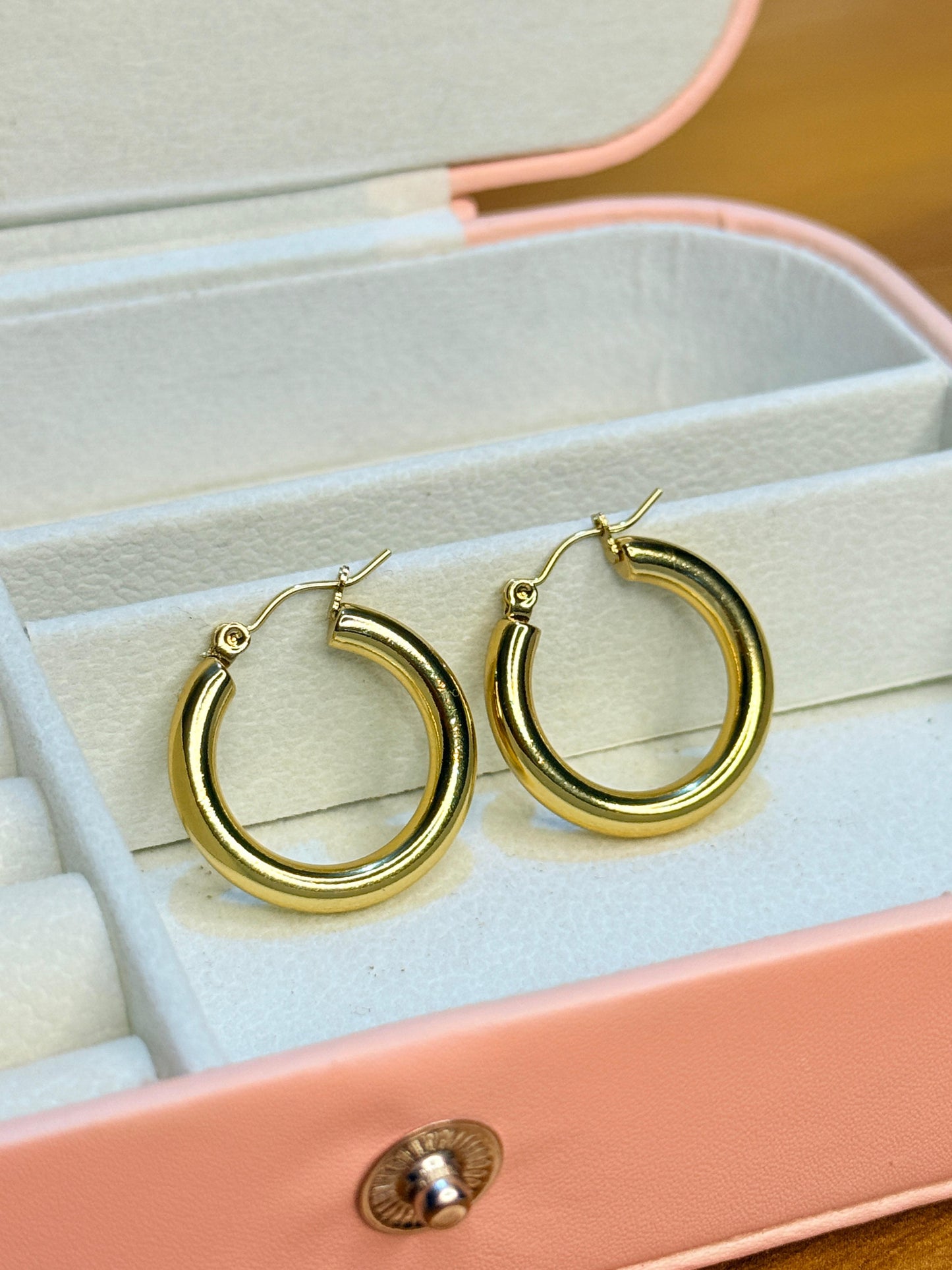 Golden Ring Earring