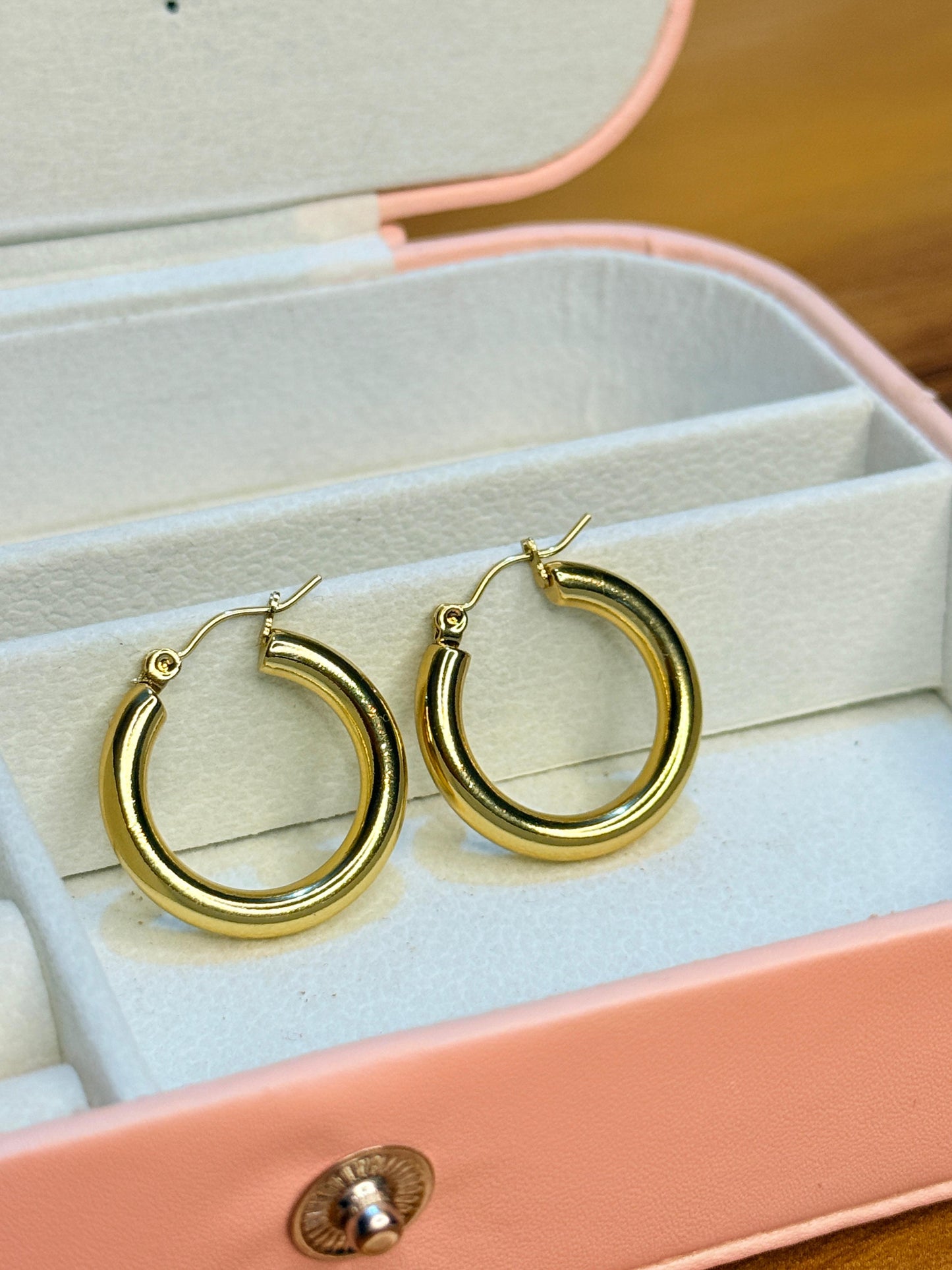 Golden Ring Earring