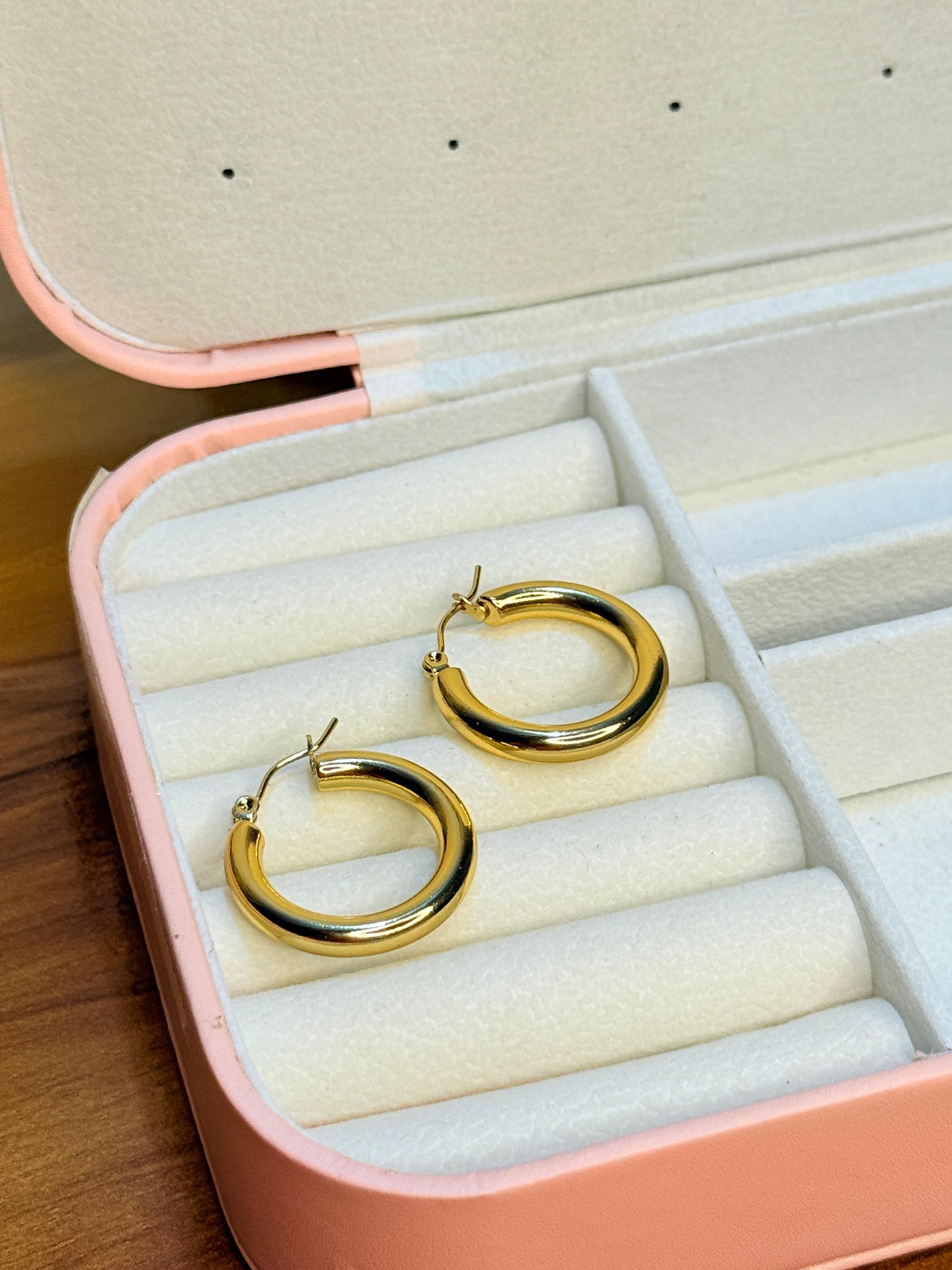 Golden Ring Earring