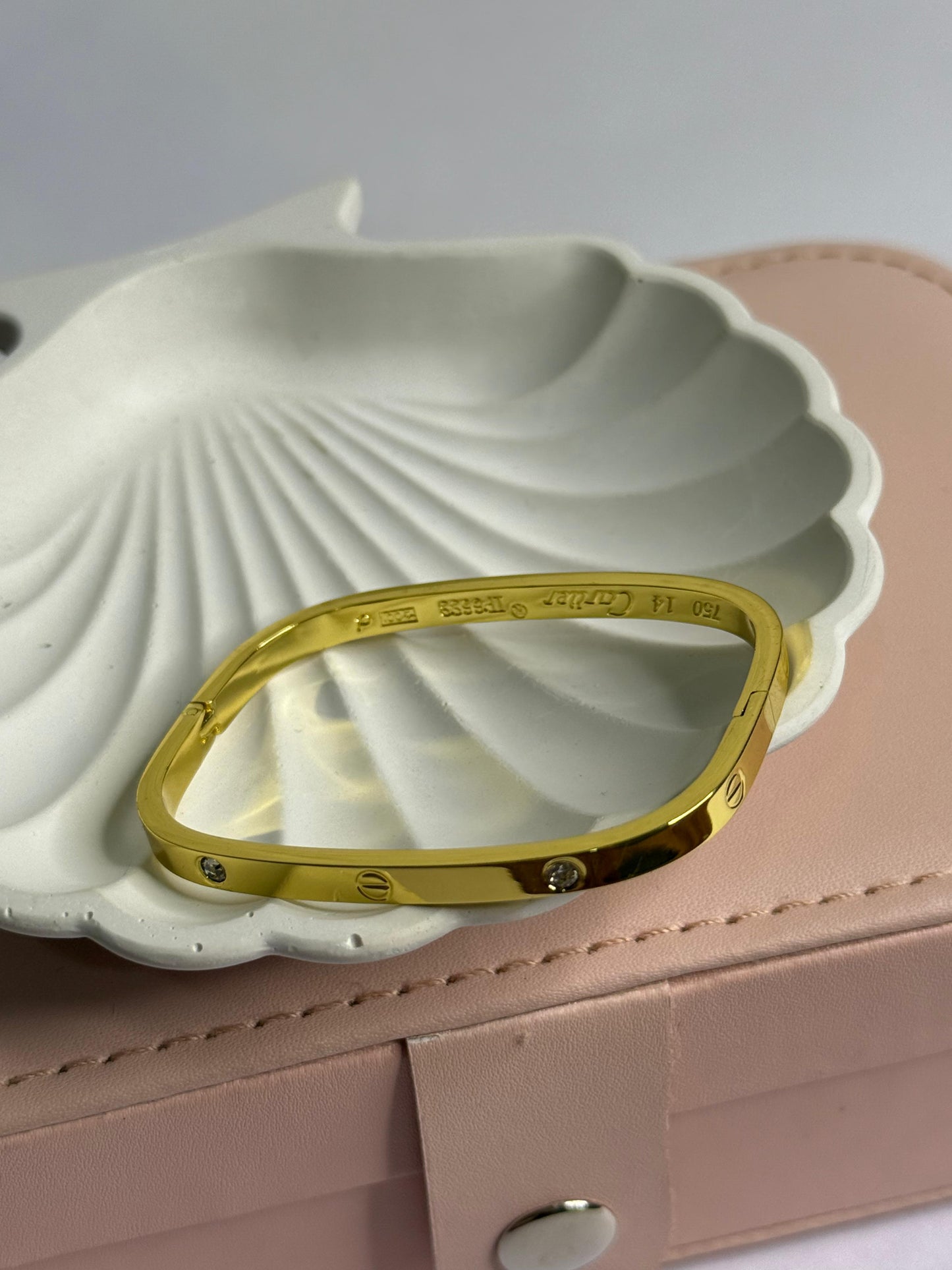 Rectangular Cartier Bracelet (Baby Size) (Golden)
