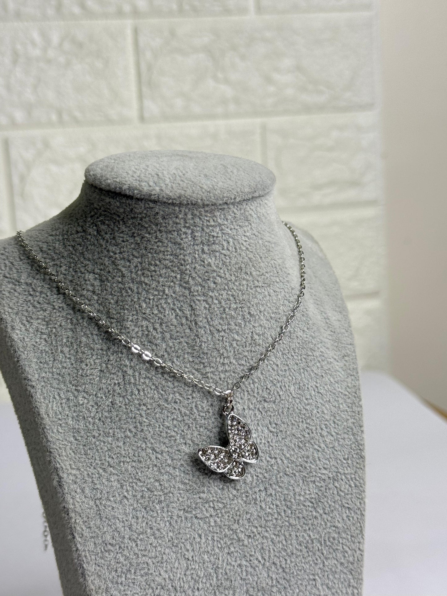 Butterfly Stone Necklace