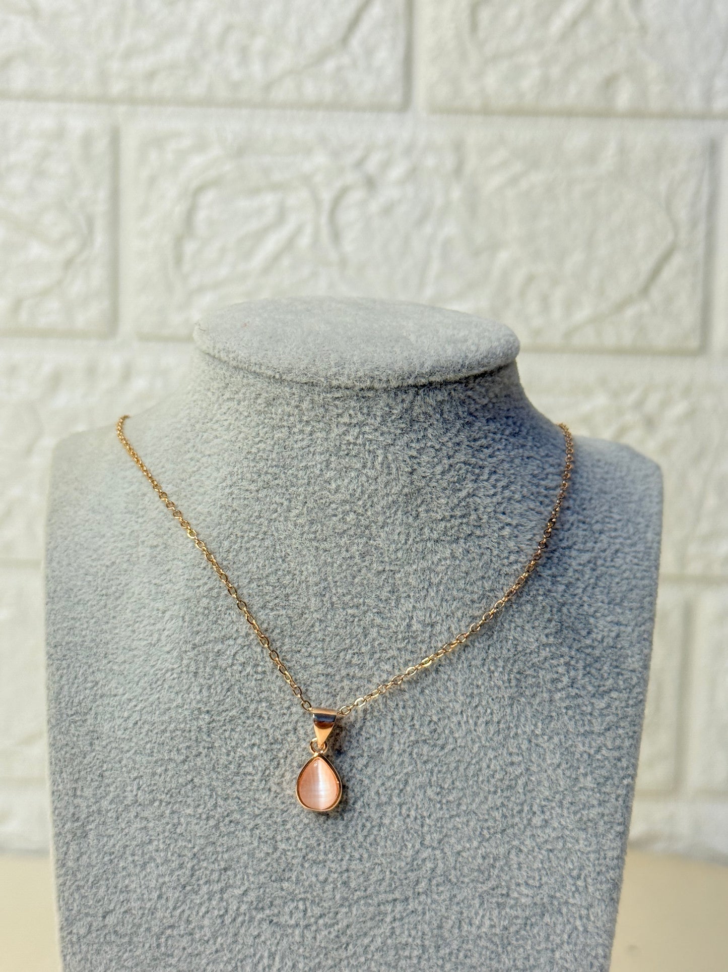 Blush Drop Pendent