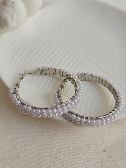 Silver Pearl Dangle