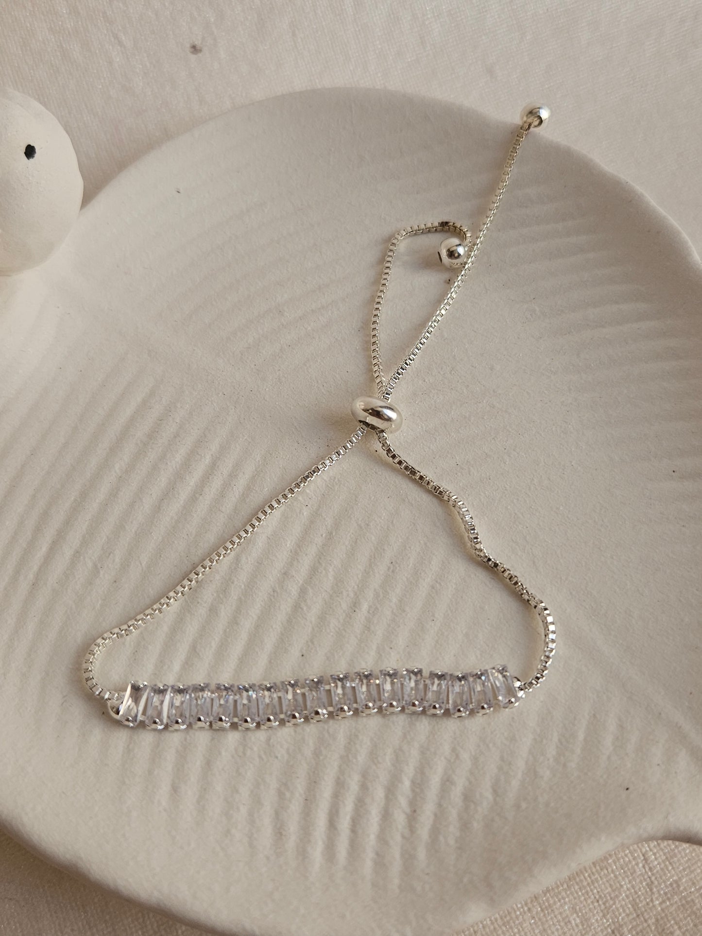 Tennis Bracelet (Silver)