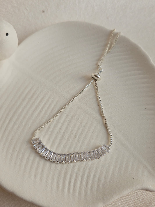 Tennis Bracelet (Silver)
