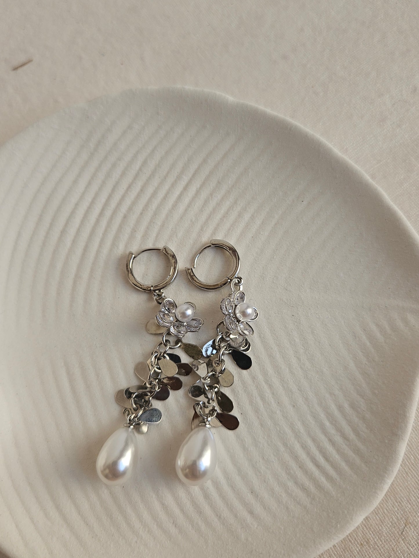 Long Silver Earing
