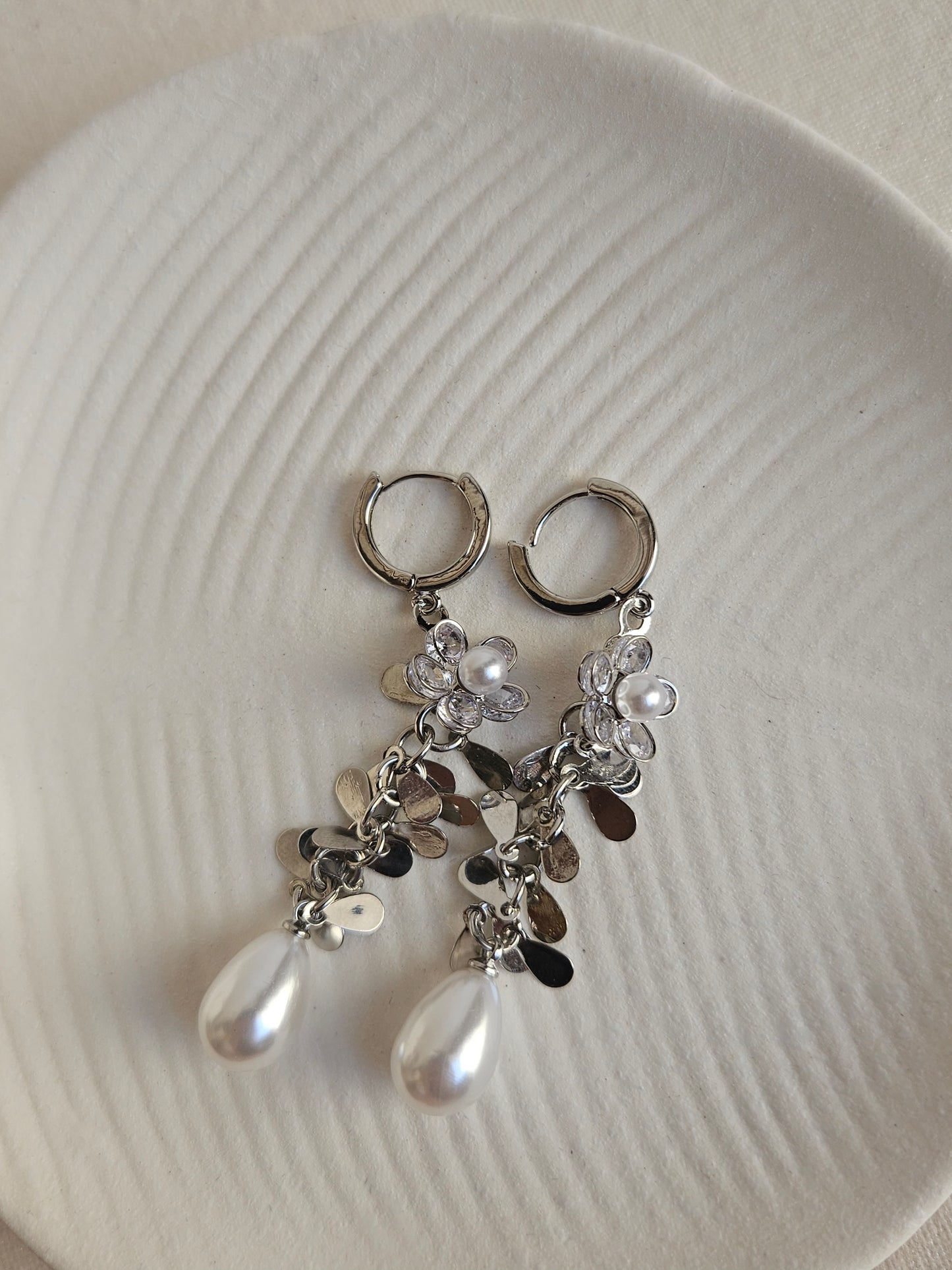 Long Silver Earing