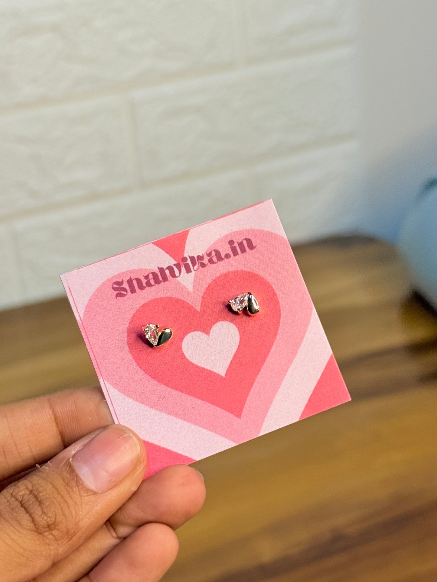 Dual Heart Studs