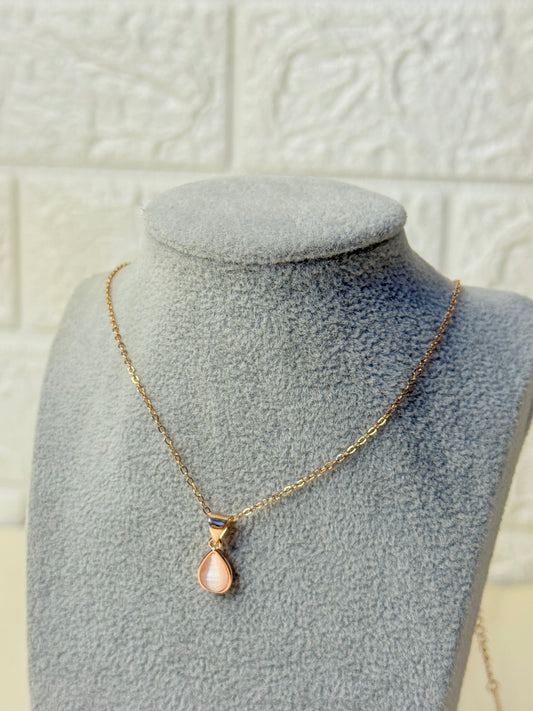 Blush Drop Pendent