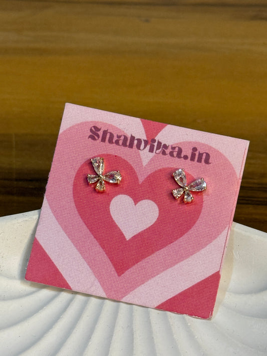 Crystal Flower Studs