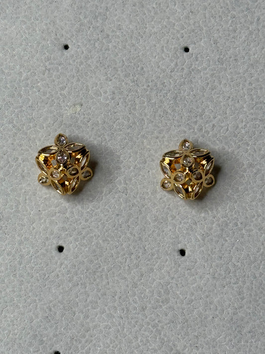 Geomatric Flower Studs