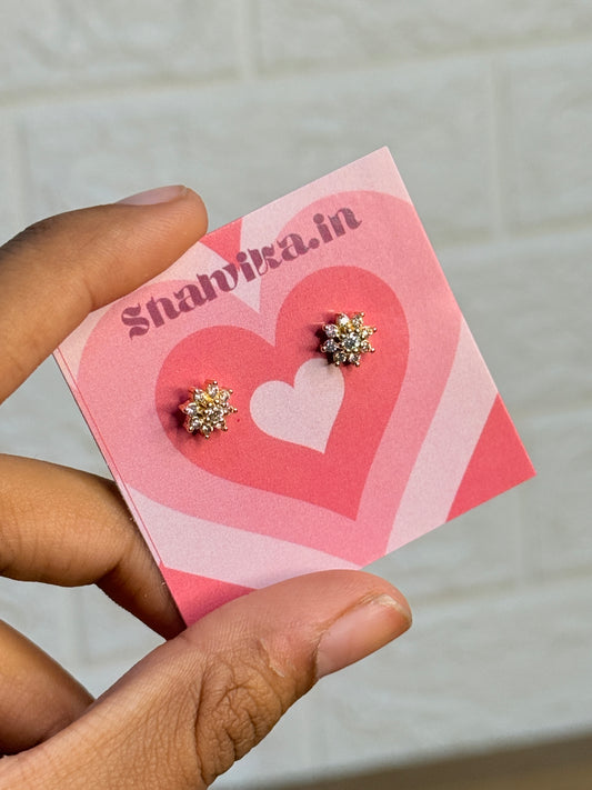 Floral Sparkle Studs