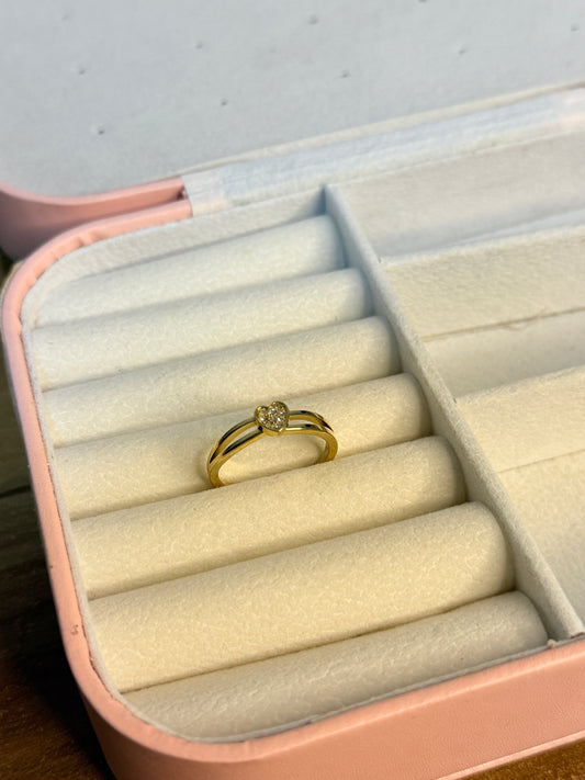 Pave Heart Ring