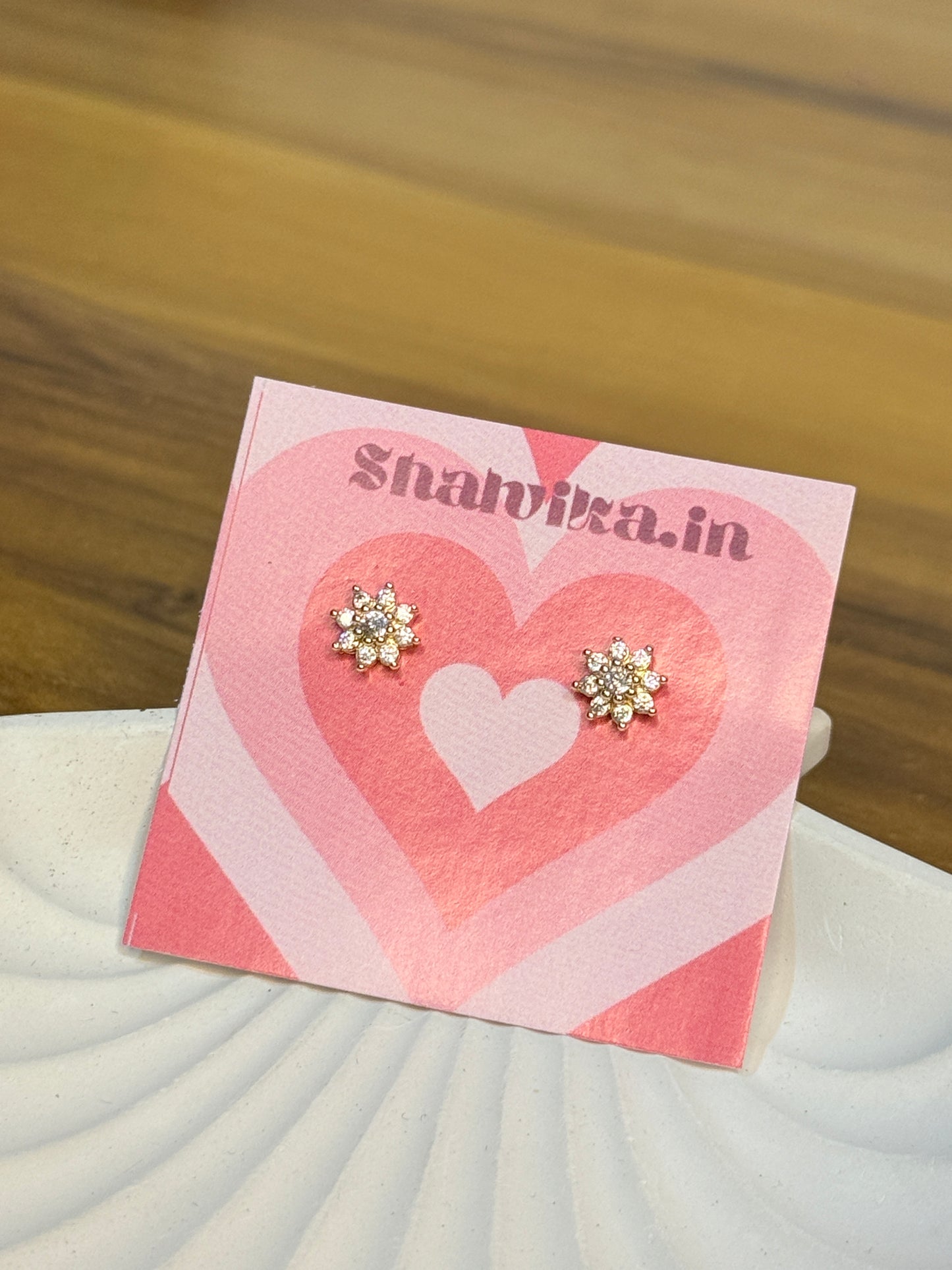 Floral Sparkle Studs