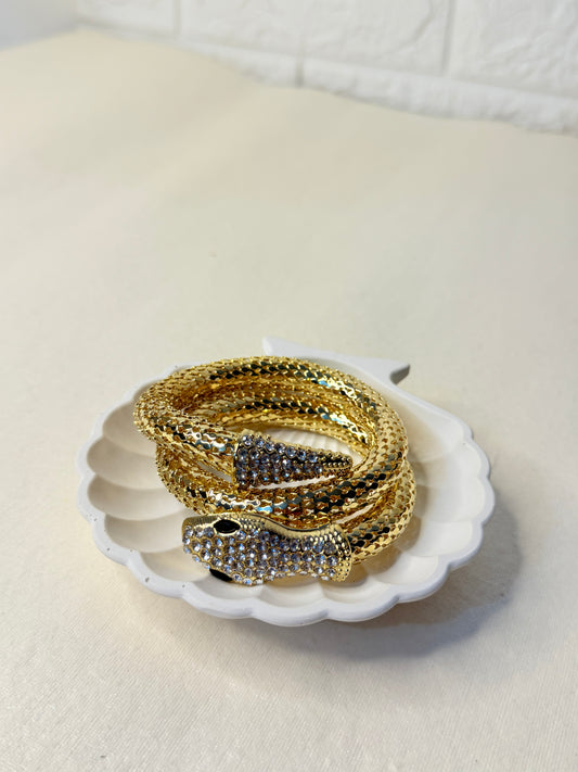 Snake Mesh Bracelets (gold)
