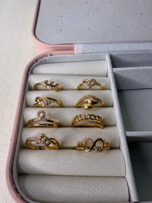 Golden Metallic Rings (Any one)