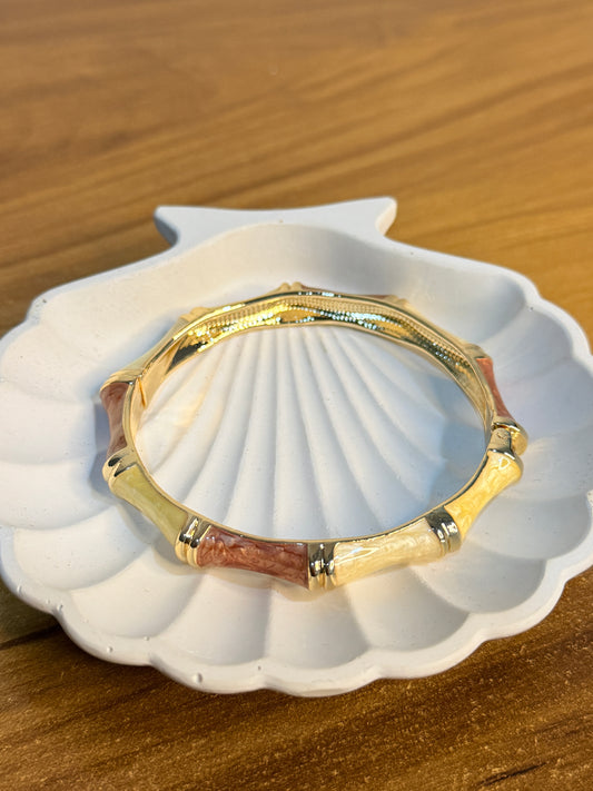 Bamboo Enamel Bracelet