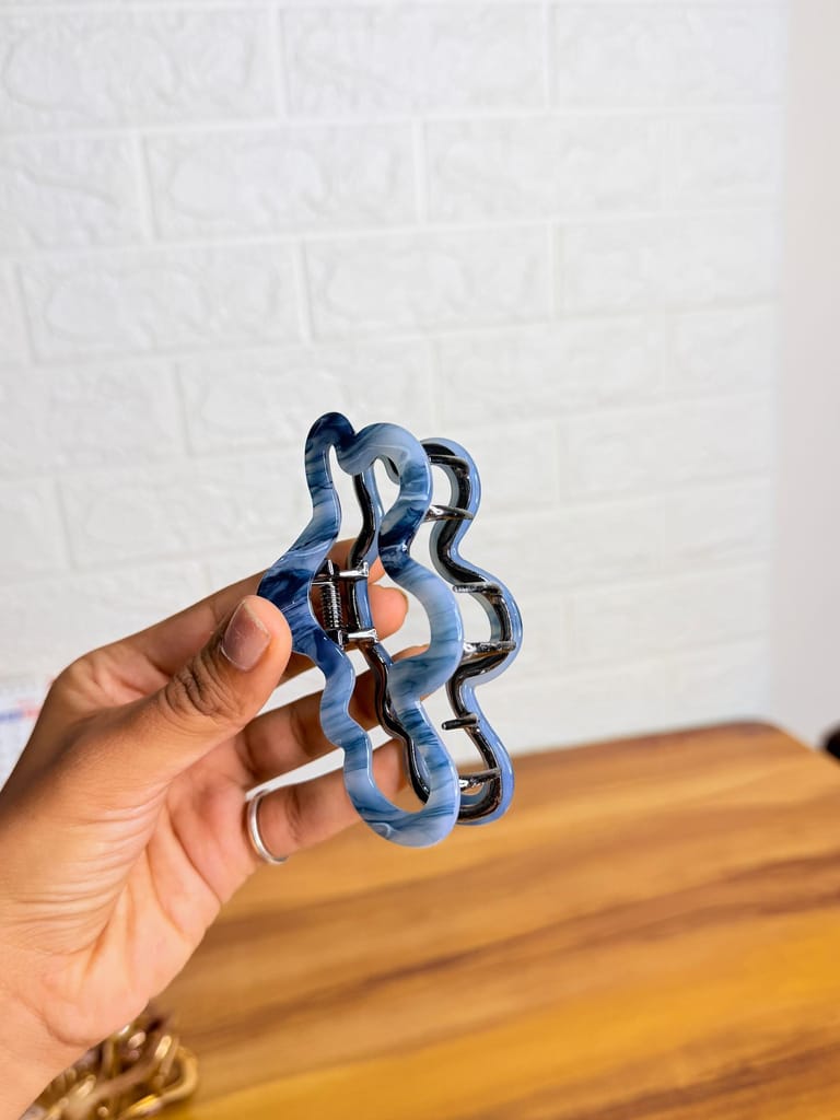Mixed Shape Acrylic Hair Catchers Metallic