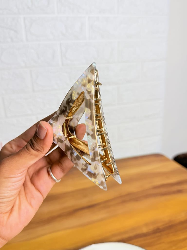 Mixed Shape Acrylic Hair Catchers Metallic