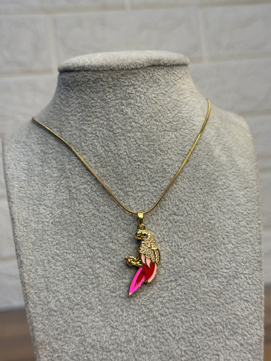 Pink Bird Pendent