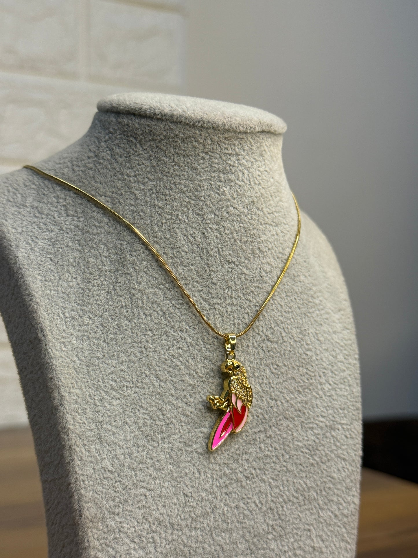 Pink Bird Pendent