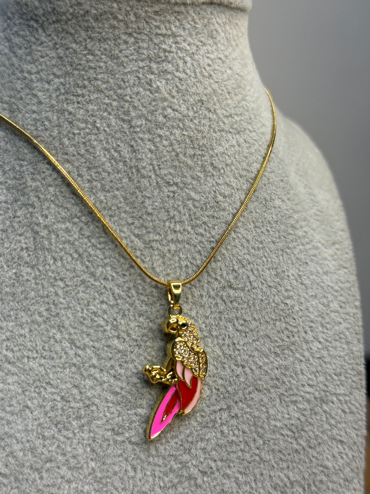 Pink Bird Pendent