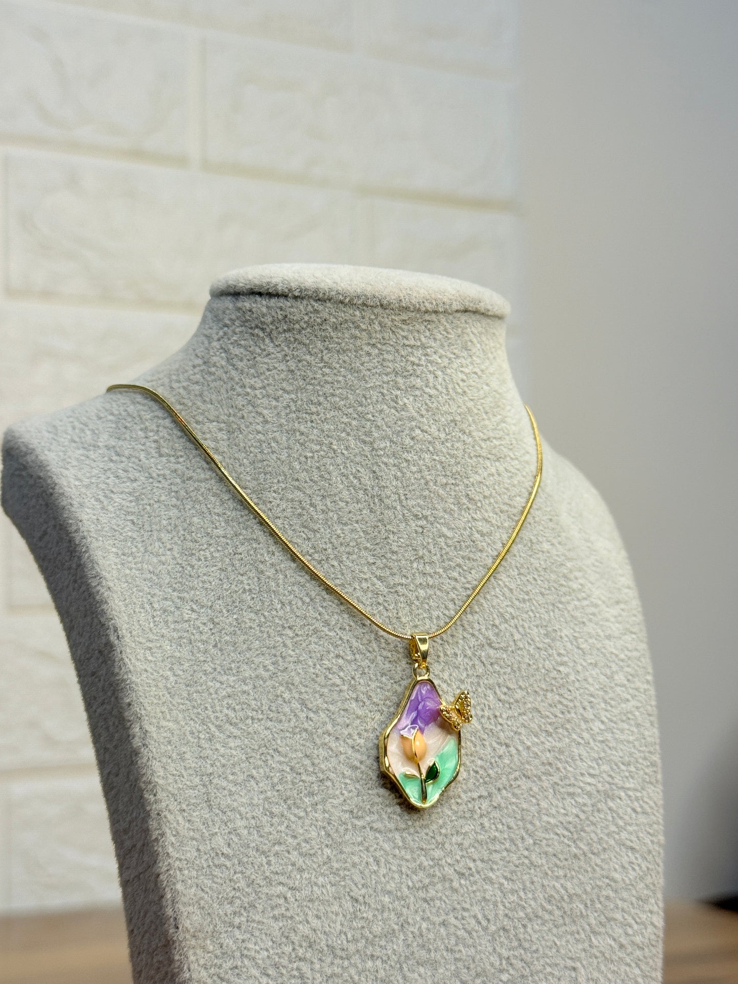 Tulip Butterfly Pendent