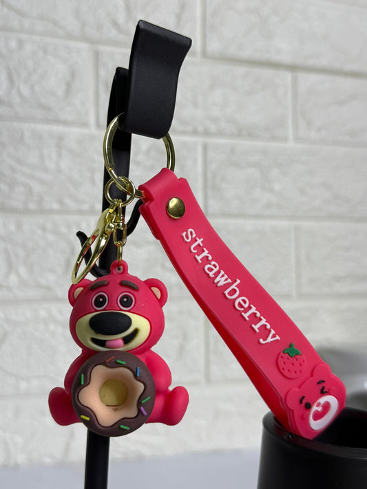 Pink Bear Keychain