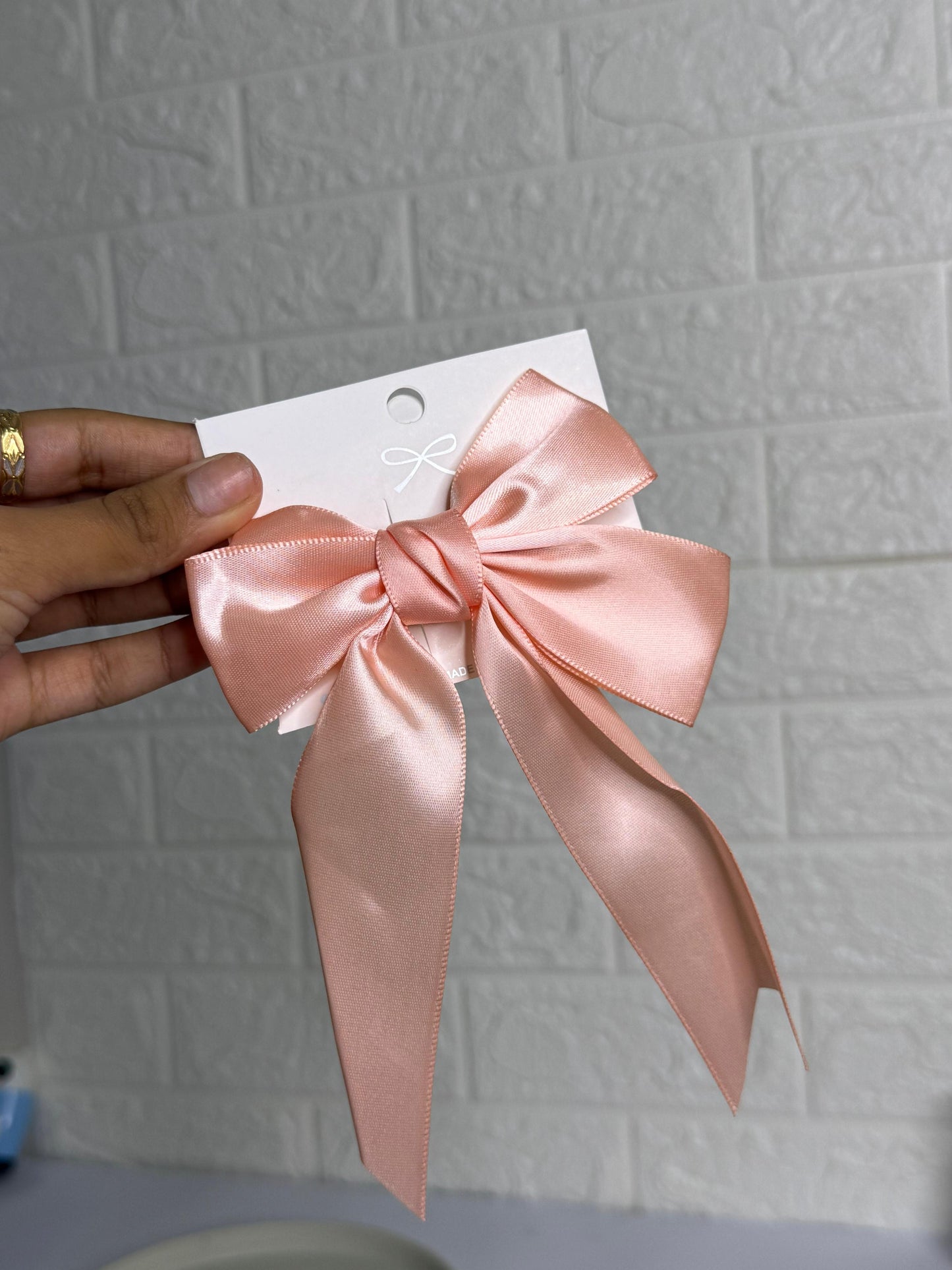 Satin Bow Clips