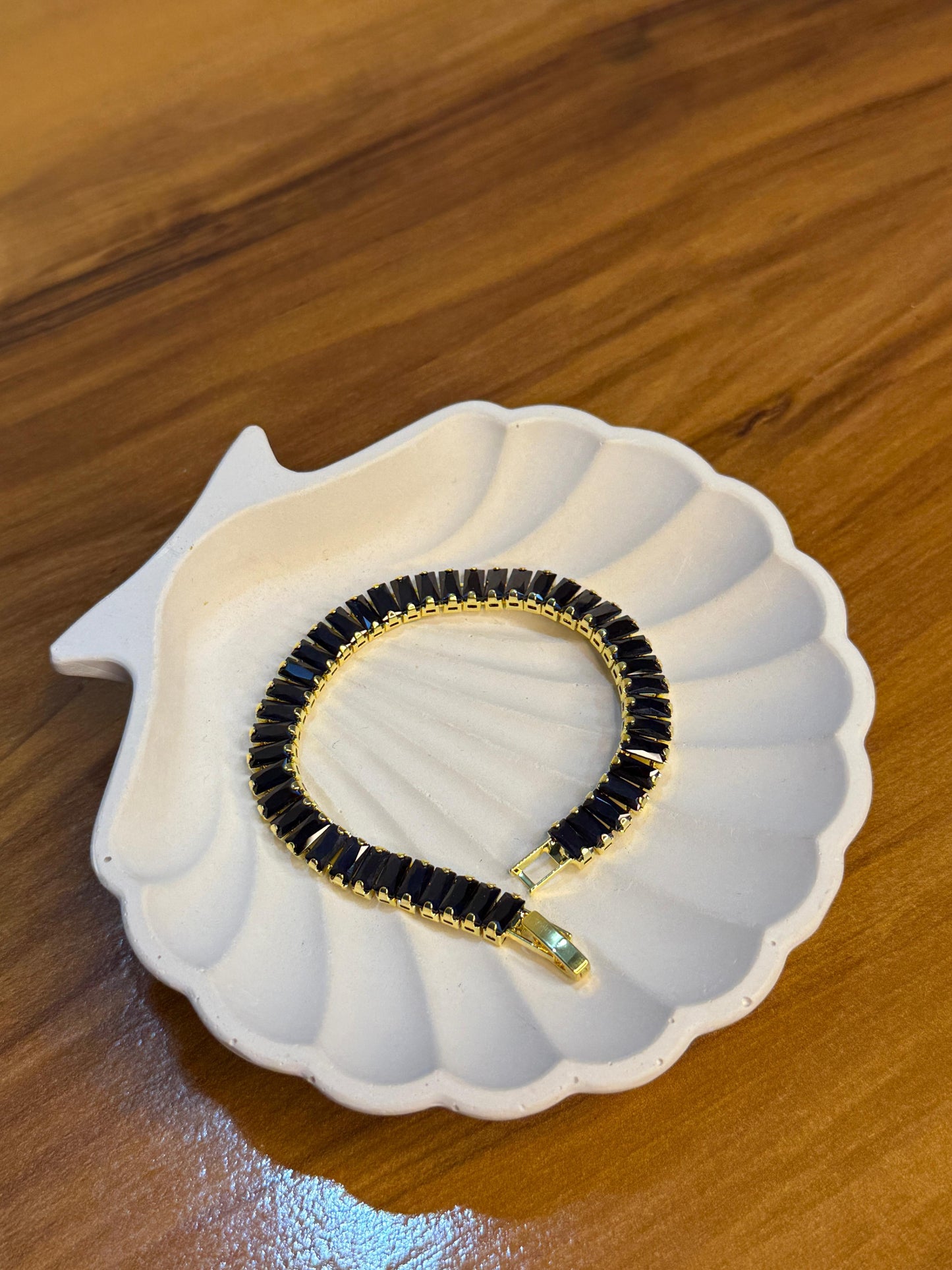 Black Tennis Bracelet