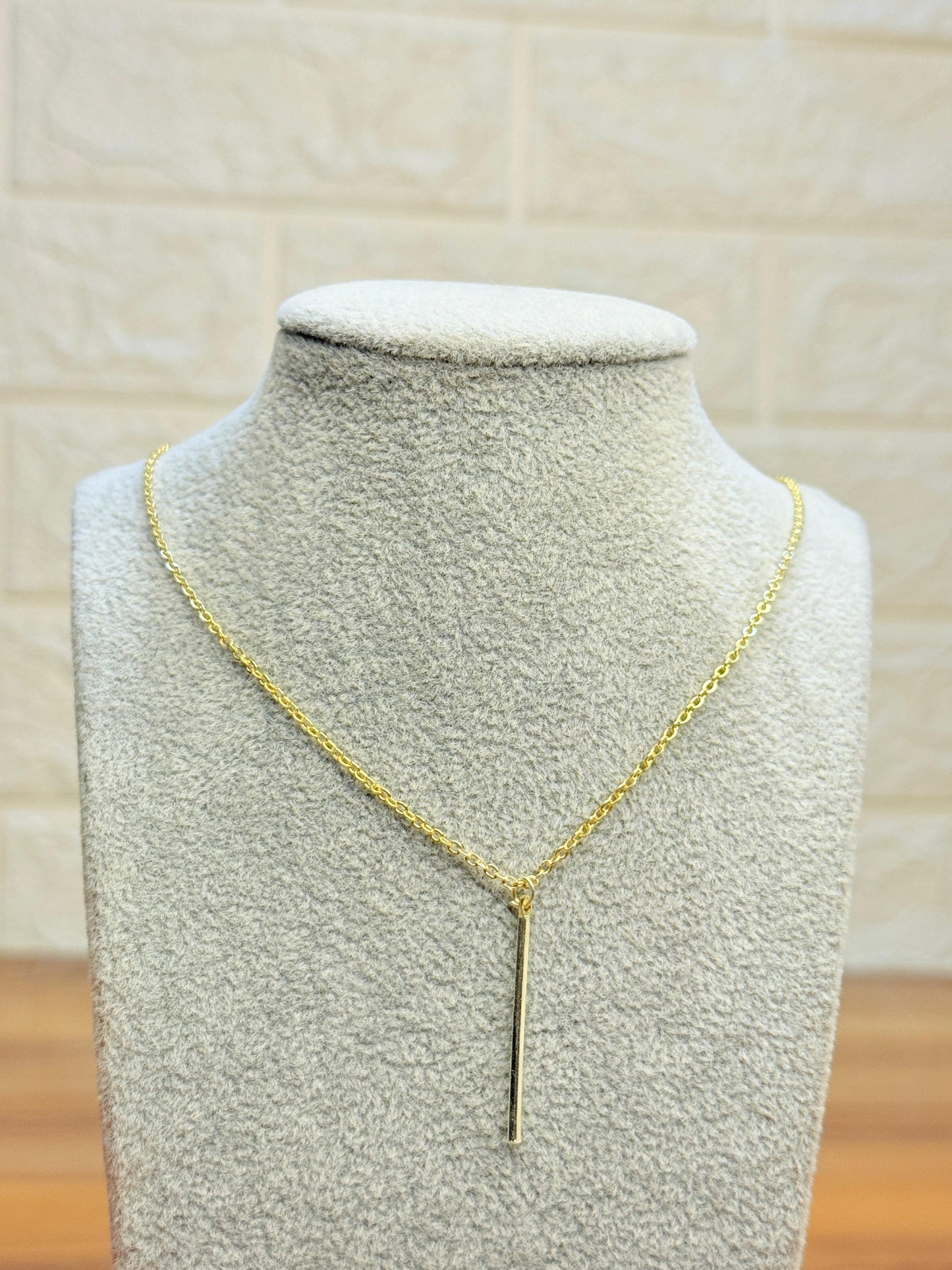 Match Stick Necklace (Gold)