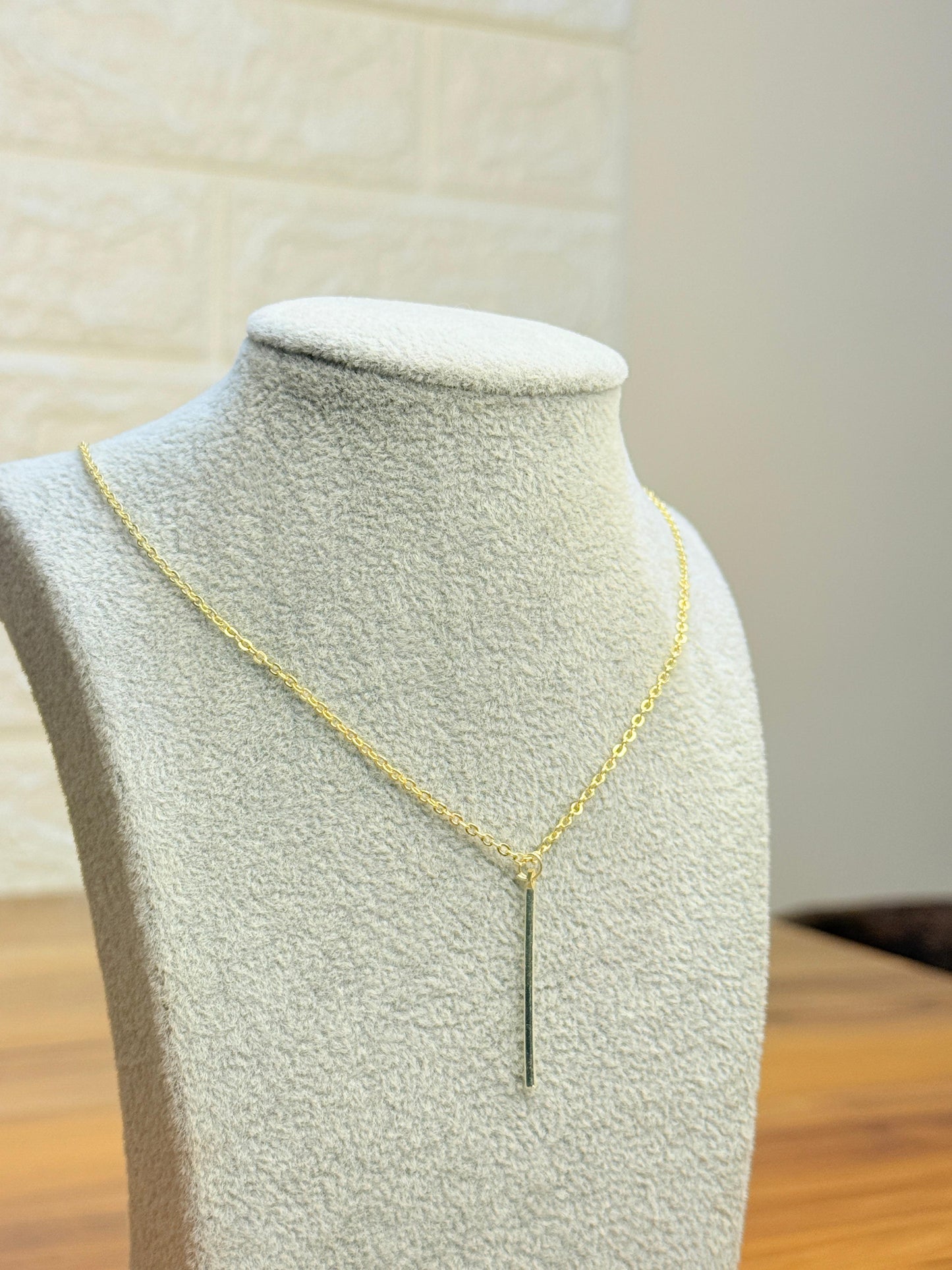 Match Stick Necklace (Gold)