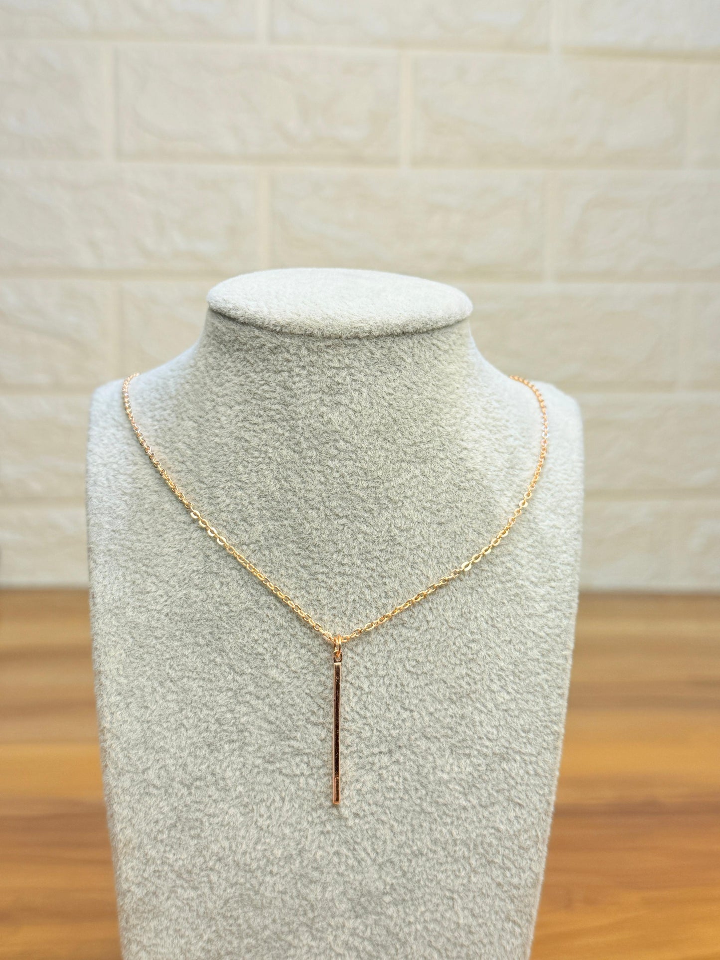 Match Stick Necklace (Rose Gold)