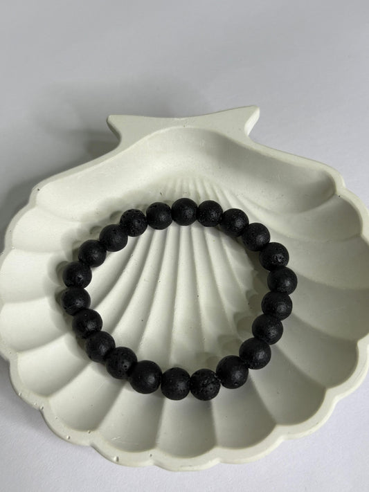 Black Beaded Bracelet
