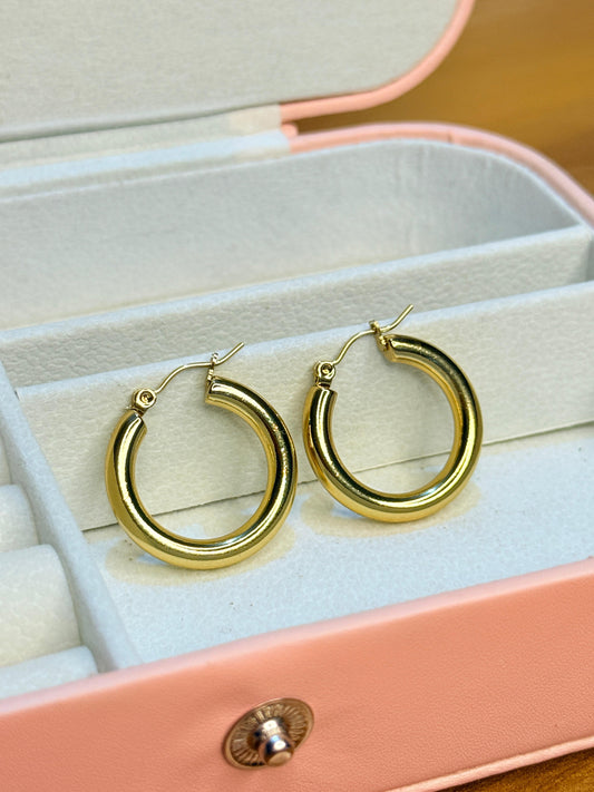 Golden Ring Earring