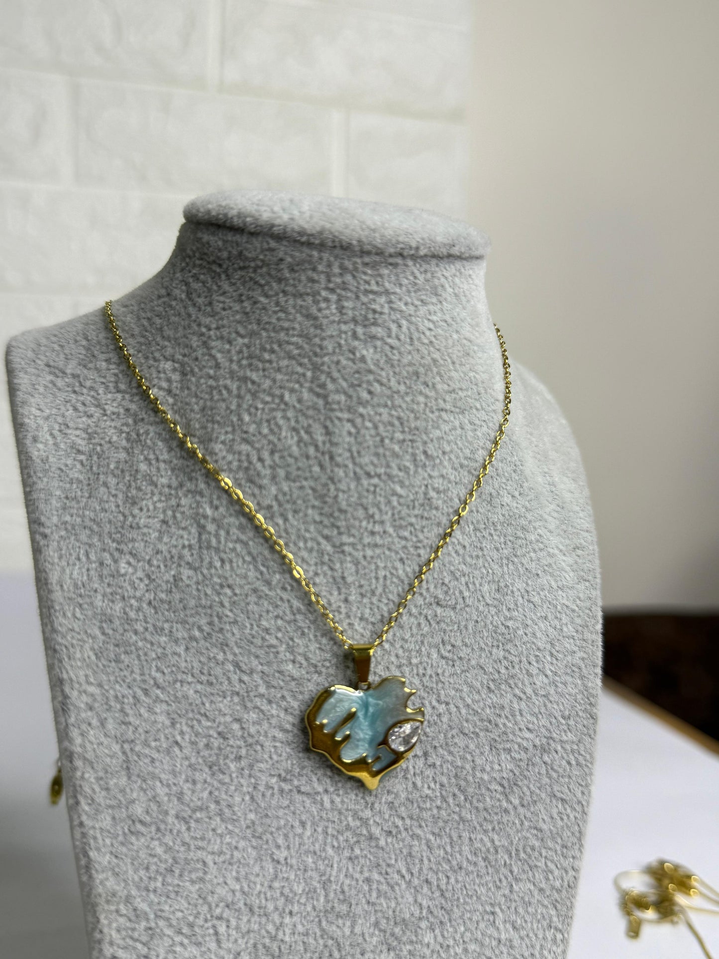 Blue Pearl Necklace