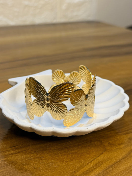 Butterfly Bangle (Gold)