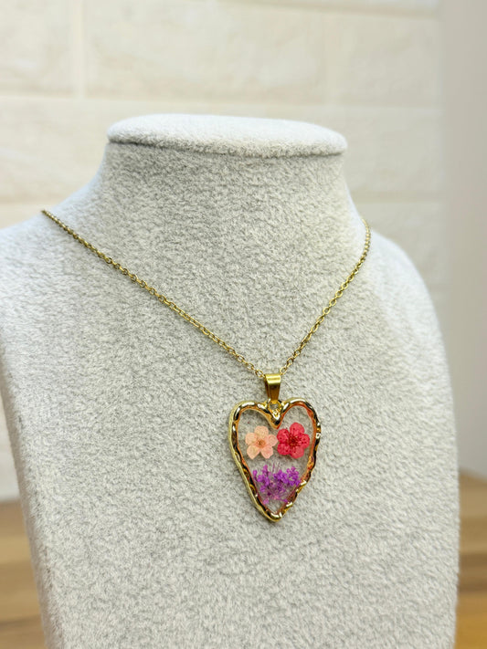 Love in Bloom Resin Necklace