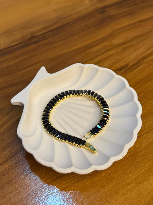 Black Tennis Bracelet