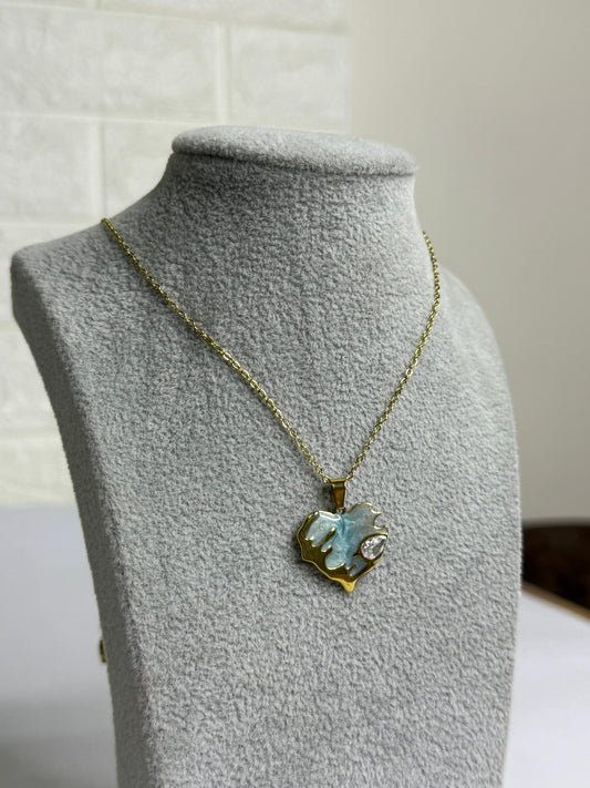 Blue Pearl Necklace