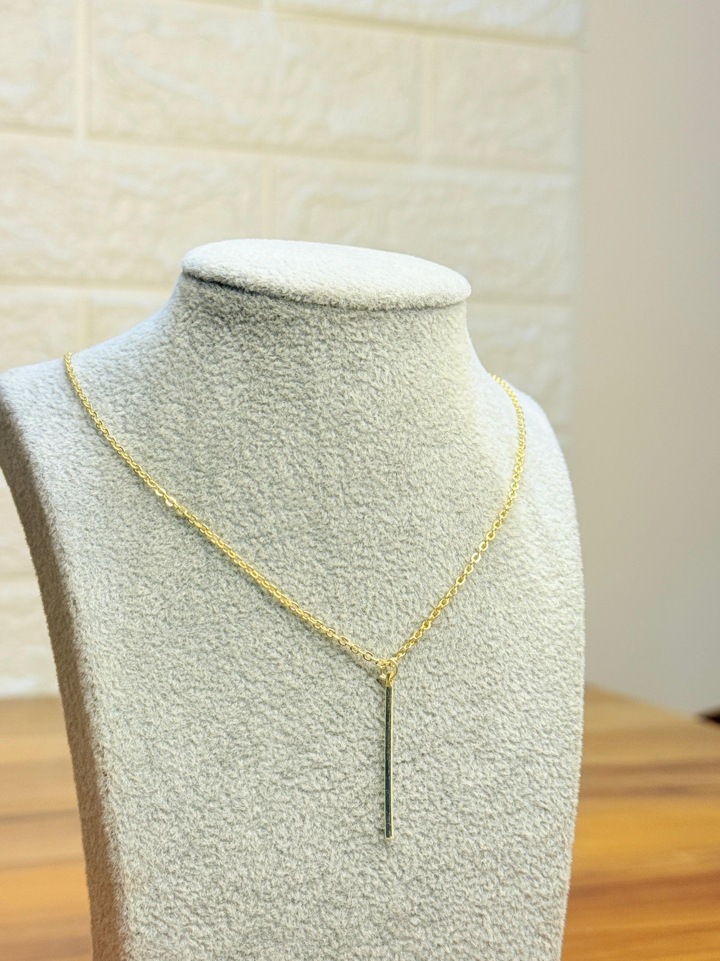 Match Stick Necklace (Gold)