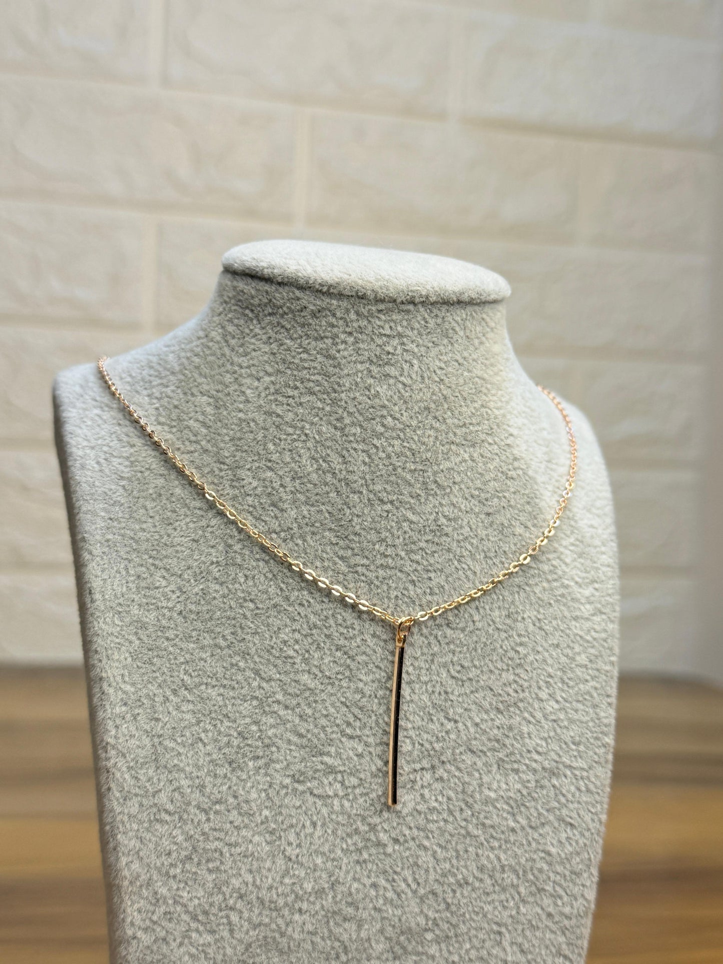 Match Stick Necklace (Rose Gold)